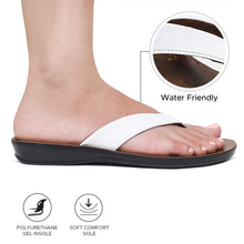 Load image into Gallery viewer, Aerosoft - Iris LS4863 Soft Toe Post Casual Dressy Slip on Slides Flip Flops for Women Sandals