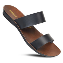 Load image into Gallery viewer, Aerosoft - Pansvy LS4866 Double Strappy Dressy Outdoor Walking Comfort Flats for Women Sandals