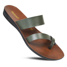 Load image into Gallery viewer, Aerosoft - Violet LS4865 Split Toe Strap Cute Casual Summer Slide Sandals for Women