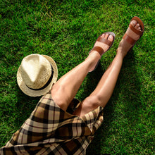 Load image into Gallery viewer, Aerosoft - Pansvy LS4866 Double Strappy Dressy Outdoor Walking Comfort Flats for Women Sandals