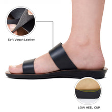 Load image into Gallery viewer, Aerosoft - Pansvy LS4866 Double Strappy Dressy Outdoor Walking Comfort Flats for Women Sandals