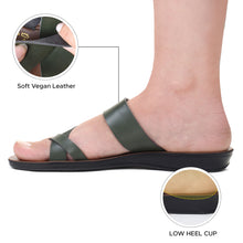 Load image into Gallery viewer, Aerosoft - Violet LS4865 Split Toe Strap Cute Casual Summer Slide Sandals for Women