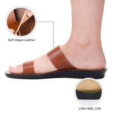 Load image into Gallery viewer, Aerosoft - Pansvy LS4866 Double Strappy Dressy Outdoor Walking Comfort Flats for Women Sandals