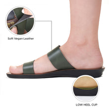 Load image into Gallery viewer, Aerosoft - Pansvy LS4866 Double Strappy Dressy Outdoor Walking Comfort Flats for Women Sandals