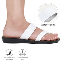 Load image into Gallery viewer, Aerosoft - Pansvy LS4866 Double Strappy Dressy Outdoor Walking Comfort Flats for Women Sandals