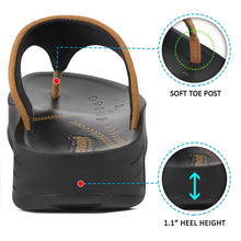Load image into Gallery viewer, Aerosoft - Women Brown Dazzler S5704 platform sandals thong3
