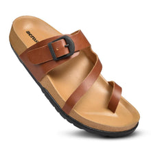 Load image into Gallery viewer, Aerosoft - Dart HL1203 Brown comfortable slides for women
