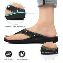 Load image into Gallery viewer, Aerosoft - Yarrow Black S6001 cute flip flops for women2