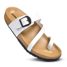 Load image into Gallery viewer, Aerosoft - Dart HL1203 White comfortable slides for women
