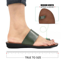 Load image into Gallery viewer, Aerosoft - Veawil LS4829 Green Women orthotic slide sandals5
