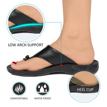 Load image into Gallery viewer, Aerosoft - Suzy S3902 Women Black summer flip flops2