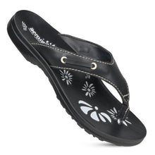 Load image into Gallery viewer, Aerosoft - Yarrow Black S6001 cute flip flops for women
