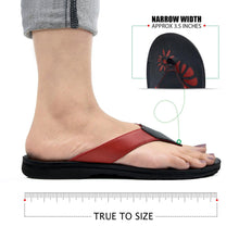 Load image into Gallery viewer, Aerosoft - Paradigm Red Women S6002 trendy flip flops4