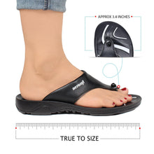 Load image into Gallery viewer, Aerosoft - Suzy S3902 Women Black summer flip flops4