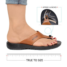 Load image into Gallery viewer, Aerosoft - Suzy S3902 Women Brown summer flip flops4