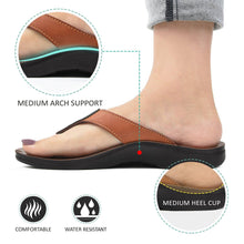 Load image into Gallery viewer, Aerosoft - Paradigm Brown Women S6002 trendy flip flops2