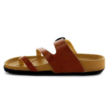Load image into Gallery viewer, Aerosoft - Dart HL1203 Brown comfortable slides for women2