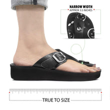 Load image into Gallery viewer, Aerosoft - Emoji A0892 Black strap sandals women4
