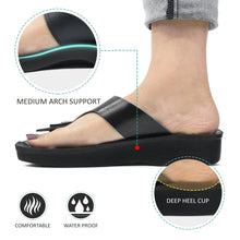 Load image into Gallery viewer, Aerosoft - Emoji A0892 Black strap sandals women2