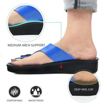 Load image into Gallery viewer, Aerosoft - Emoji A0892 Blue strap sandals women2