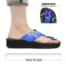 Load image into Gallery viewer, Aerosoft - Emoji A0892 Blue strap sandals women4
