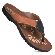 Load image into Gallery viewer, Aerosoft - Paradigm Brown Women S6002 trendy flip flops