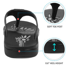 Load image into Gallery viewer, Aerosoft - Paradigm Black Women S6002 trendy flip flops3