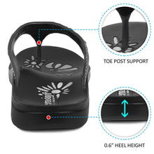 Load image into Gallery viewer, Aerosoft - Yarrow Black S6001 cute flip flops for women3
