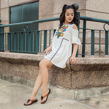 Load image into Gallery viewer, Aerosoft - Paradigm Brown Women S6002 trendy flip flops1