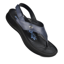 Load image into Gallery viewer, Aerosoft - Tuck S5901 Navy women's slingback sandals