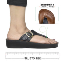 Load image into Gallery viewer, Aerosoft - Ornate Women Black LA08C9 slippers thong flip flops4
