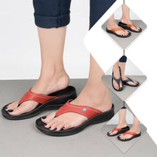 Load image into Gallery viewer, Aerosoft - Zeus S5903 Red Women casual thong sandals3
