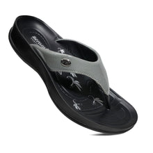 Load image into Gallery viewer, Aerosoft - Tempeve S5905 Grey thongs with arch support women's