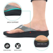 Load image into Gallery viewer, Aerosoft - Tempeve S5905 Grey thongs with arch support women's2