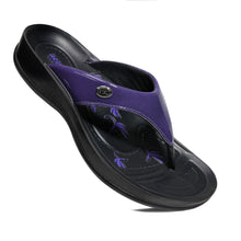 Load image into Gallery viewer, Aerosoft - Tempeve S5905 Purple thongs with arch support women's