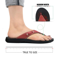 Load image into Gallery viewer, Aerosoft - Yarrow Red S6001 cute flip flops for women4