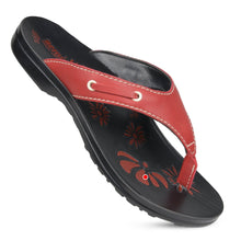 Load image into Gallery viewer, Aerosoft - Yarrow Red S6001 cute flip flops for women