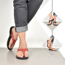 Load image into Gallery viewer, Aerosoft - Yarrow Red S6001 cute flip flops for women1