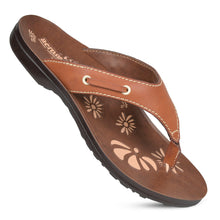 Load image into Gallery viewer, Aerosoft - Yarrow Brown S6001 cute flip flops for women