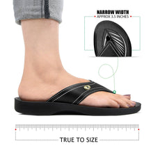 Load image into Gallery viewer, Aerosoft - Tendril S6101 Women Black stylish flip flops4