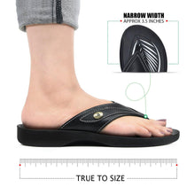 Load image into Gallery viewer, Aerosoft - Frondle S6102 Black ladies thong sandals4