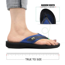 Load image into Gallery viewer, Aerosoft - Frondle S6102 Blue ladies thong sandals4
