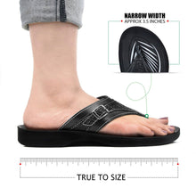 Load image into Gallery viewer, Aerosoft - Elmush S6103 Women Black supportive thong sandals4