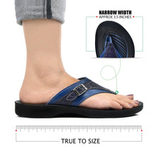 Load image into Gallery viewer, Aerosoft - Elmush S6103 Women Blue supportive thong sandals3