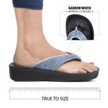 Load image into Gallery viewer, Aerosoft - Women Grey Serge LA08C6 cute thong sandals3
