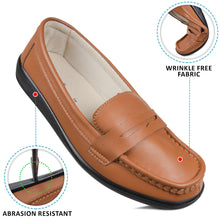 Load image into Gallery viewer, Aerosoft - Tan Walkish CL0813 slip on loafers women2