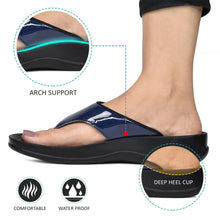 Load image into Gallery viewer, Aerosoft - Women Blue Glint LS5913 beach thong sandals2
