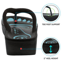 Load image into Gallery viewer, Aerosoft - Glitter A0825 Women Blue thong style sandals3