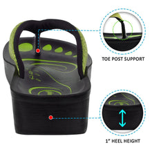 Load image into Gallery viewer, Aerosoft - Glitter A0825 Women Green thong style sandals3