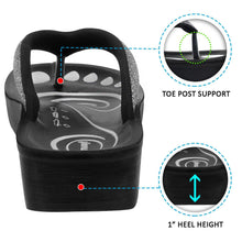 Load image into Gallery viewer, Aerosoft - Glitter A0825 Women Grey thong style sandals3